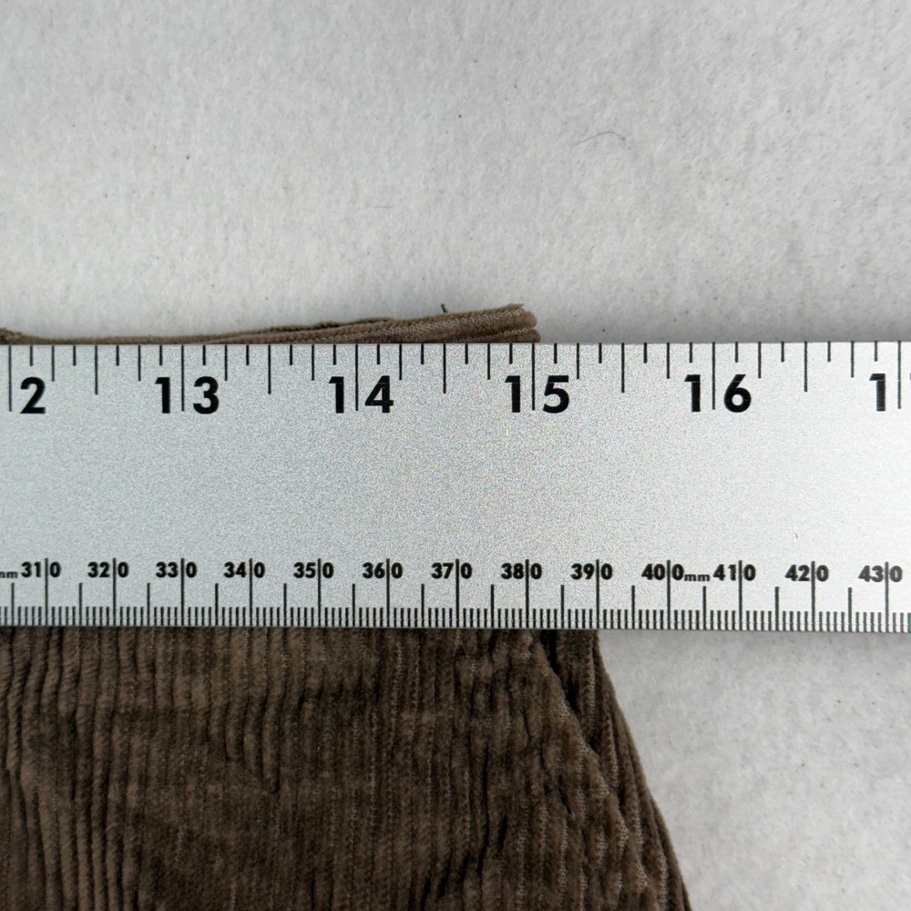 LL Bean Brown Corduroy Maxi Skirt Womens 12 Petite Wide Wale Cotton Tencel UH77 - Picture 6 of 7